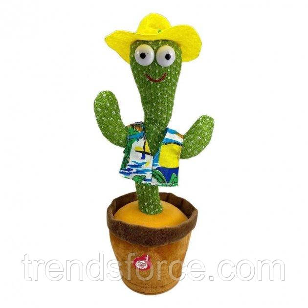 Танцюючий кактус в одязі, музична іграшка, Dancing Cactus 199096