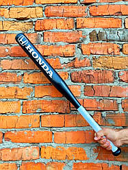 Бейсбольна біта HONDA Чорна з білою ручкою