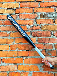 Бейсбольна біта LEXUS  Чорна з білою ручкою