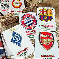 Карточки Домана Футбольные клубы мира на английском языке, в наборе 40 карточек