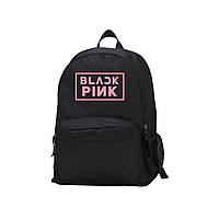 Рюкзак Блек Пинк BLACK PINK розовое лого (23829)