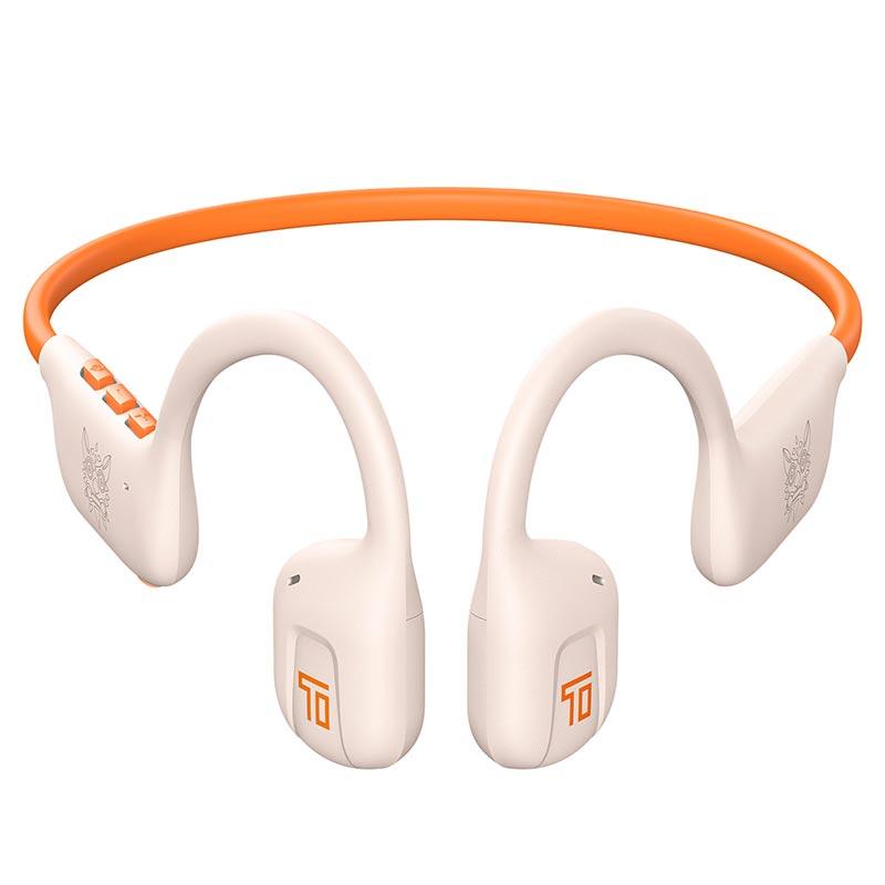 Навушники бездротові Bluetooth Onikuma T37, жовтогарячі