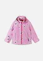 Детская куртка (ветровка) Tutta by Reima Timu розового цвета с капюшоном для девочки 134