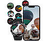 Смарт-годинник Lemfo HK87 Black (дзвінки, тонометр, пульсоксиметр) AMOLED екран, фото 3