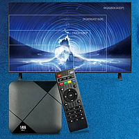 Игровая ТВ приставка для дома M8 MINI с джойстиками / Игровая консоль для телевизора с встроенным эмулятором