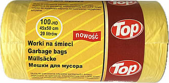 Пакет для сміття Toppack MIX 20л 67шт жовтийй 45*50