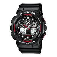 Годинник Casio G-SHOCK GA-100 - чорний/червоний