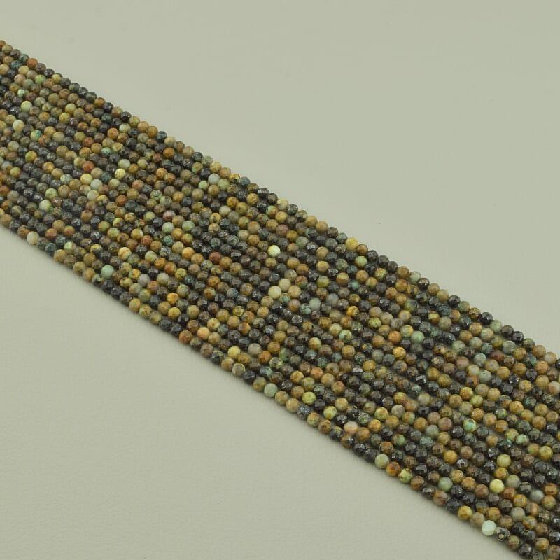 Нитка Хризоколла 39 см. 3 мм. (Без замка), фото 1