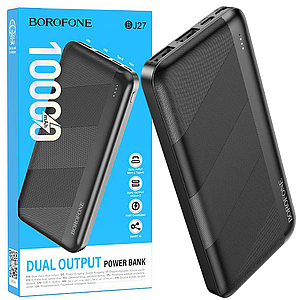 Повербанк 10000mAh BOROFONE BJ27 Pindar 2*USB/2.1A Black