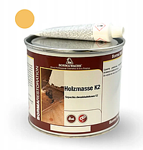 Шпаклівка поліефірна "Holzmasse K2" від Borma Wachs, колір - ясен, № 65, 2-х компонентна - 0,75 л