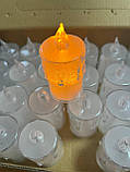 Світлодіодна LED свічка на батарейках Crystal Candle Light, фото 4