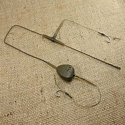 Монтаж ін-лайн на коропа Orange на 2 гачки №10 In-Line Leadcore (85 грам) (MF1085)