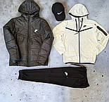 Спортивний костюм чоловічий весняний Nike Tech Fleece (найк теч фліс) весна осінь комплект з курткою демісезонний. Живе фото, фото 2