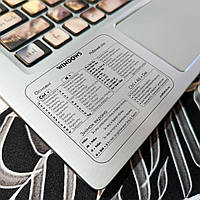 Наклейка прозора, з чорним текстом "Перелік гарячих клавіш / комбінації клавіш Windows" - 1шт