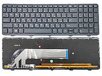 Клавиатура для HP ProBook 450 G0, G1 G2, 455 G0 G1 G2, 470 G0 G1 G2 (RU Black с рамкой и подсветкой)