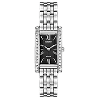 Жіночий японський годинник з камінням Swarovski Citizen Silhouette Eco-Drive EX1470-51E