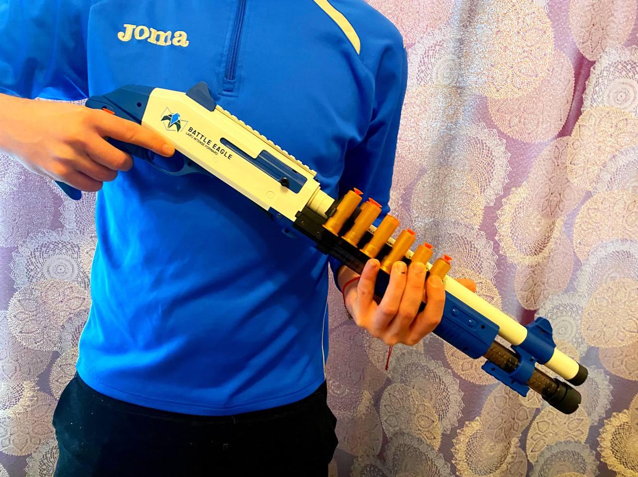 Великий Бластер дробовик Нерф Remington 870 з гільзами, стріляє м'якими кулями
