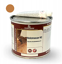 Шпаклівка для дерева поліефірна "Holzmasse K2" від Borma Wachs, колір - світла вишня, № 29, 2-х компонентна, тара - 0,75 л