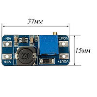 Повышающий преобразователь напряжения DC-DC MT3608 2-24В на 5-28В 2А