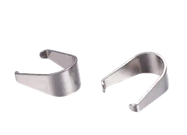 Затискач підвісний утримувач Finding Для підвіски кулона намистини нержавіюча сталь Сталистий 8 мм x 4 мм