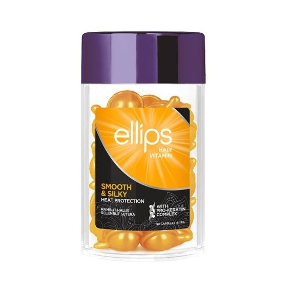 Вітаміни для волосся "Бездоганний шовк" з про-кератиновим комплексом Ellips 50*1 мл, фото 1