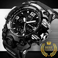 Мужские наручные часы Skmei Черные, Спортивные черные на Подарок