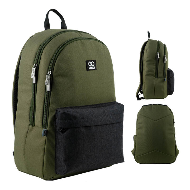 Рюкзак GoPack Teens GO24-140L-3  488 г  44х29х14 см  хакі