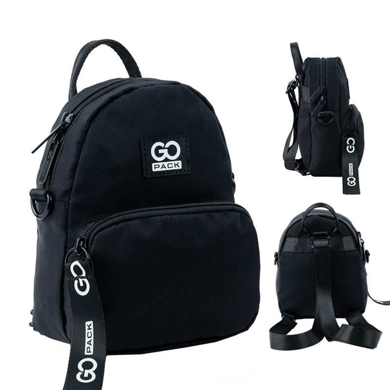 Міні рюкзак-сумка GoPack GO24-181XXS-4  188 г  20x15x4.5 см  чорний