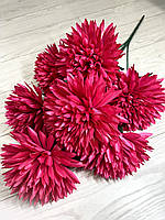 Штучна хризантема. Букет штучних хризантем гігант (85 см, 7 голов), фото 3