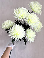 Штучна хризантема. Букет штучних хризантем гігант (85 см, 7 голов), фото 2