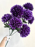 Штучна хризантема. Букет штучних хризантем гігант (85 см, 7 голов), фото 9