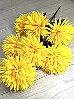 Штучна хризантема. Букет штучних хризантем гігант (85 см, 7 голов), фото 7