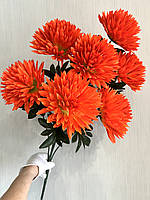 Штучна хризантема. Букет штучних хризантем гігант (85 см, 7 голов), фото 6