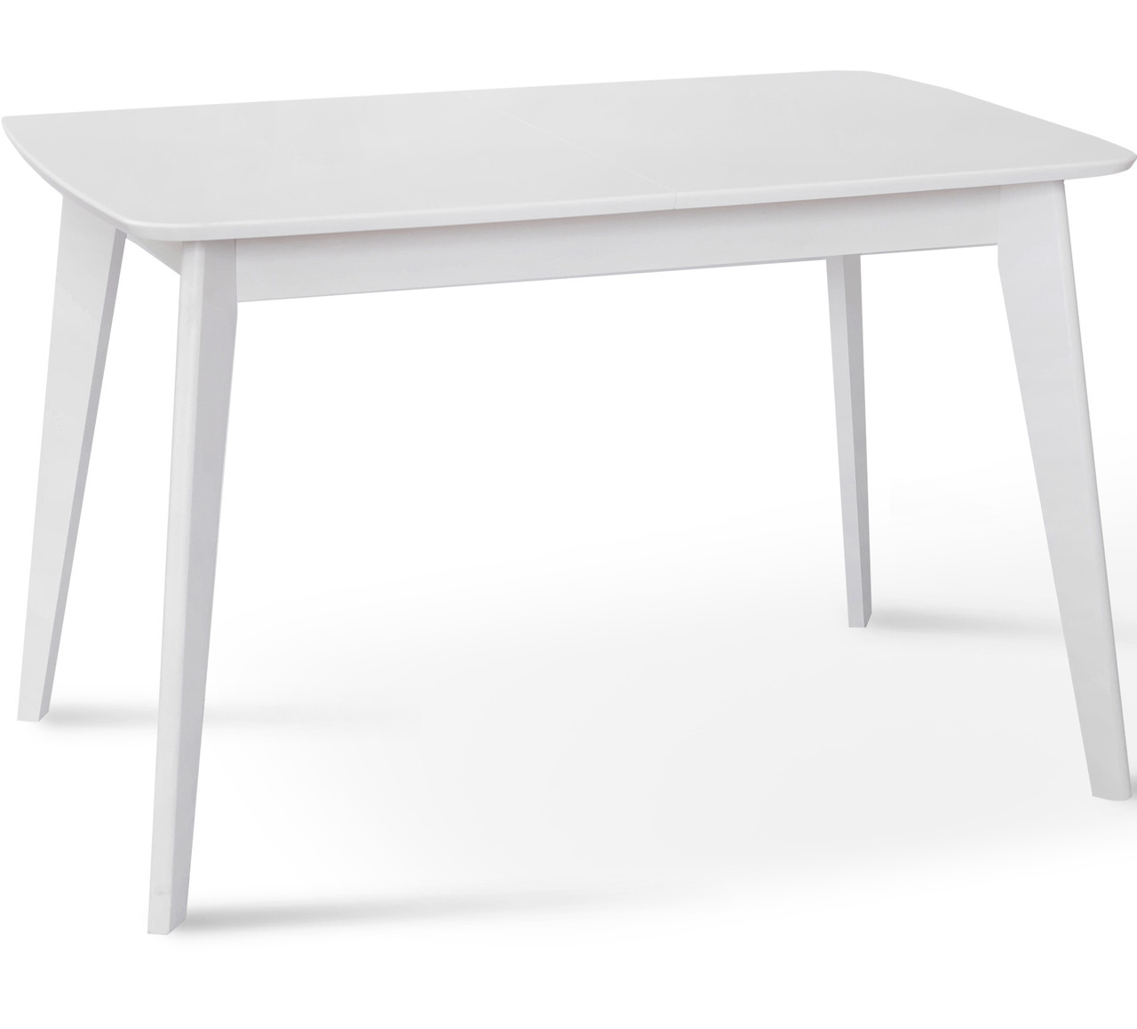 Стіл обідній розкладний дерев'яний Модерн колір білий ТМ Мікс Мебель