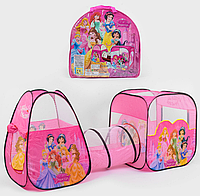 Ігровий дитячий намет з тунелем 8015 P Принцеси Дісней 270 х 92 х 92 см, рожевий у сумці