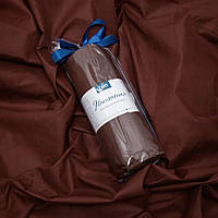Простынь-чехол на резинке двуспальная ТЕП Вдохновение 2-04018-27821 180х200 см шоколадная a