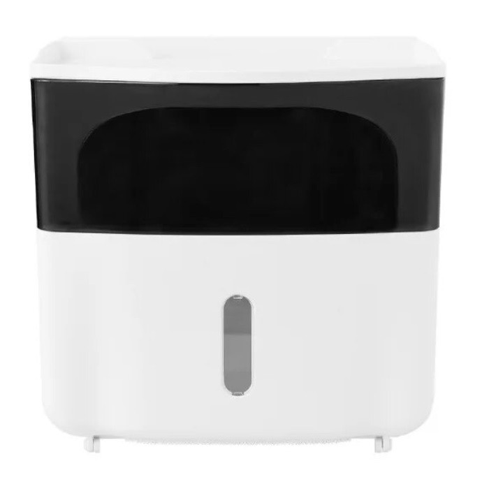 Тримач для туалетного паперу Towel Holder клейкий White-Black (3_04477)