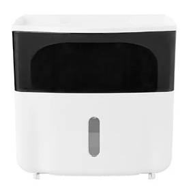 Тримач для туалетного паперу Towel Holder клейкий White-Black (3_04477)