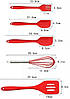 Набір кухонного приладдя kitchenWare 5 предметів, red 386586689, фото 2