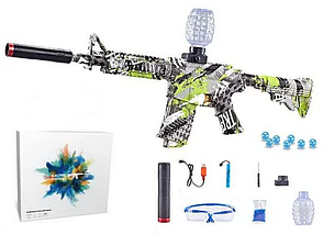 Автомат дитячий (акумулятор, USB-кабель, стріляє орбізами, глушник, окуляри, в коробці) G 960-1, фото 3