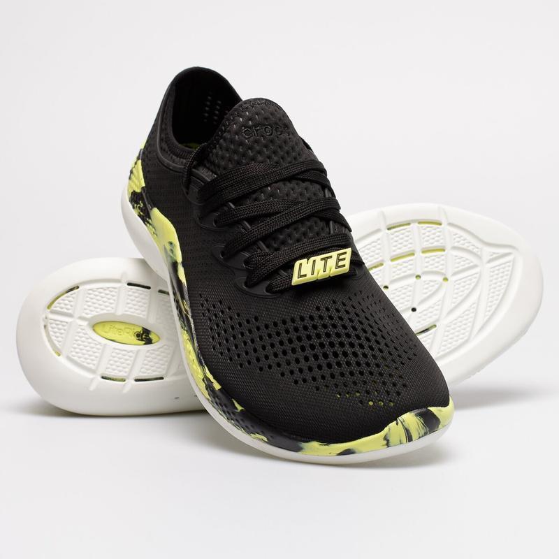 Crocs literide 360 marbled pacerm кросівки чоловічі black-citrus М11/45-46/29см.