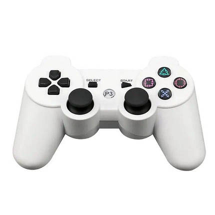 Бездротовий джойстик для PS3 SONY Wireless DUALSHOCK 3 Bluetooth геймпад ігровий USB Білий, фото 1