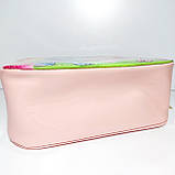 Сумка дитяча пудрова з єдиноріжками для дівчинки довга регульована ручка велика, фото 4