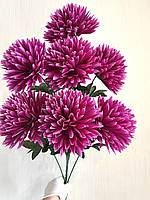 Штучна хризантема. Букет штучних хризантем гігант (85 см, 7 голов), фото 4