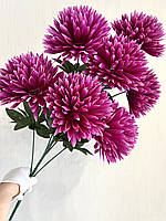 Штучна хризантема. Букет штучних хризантем гігант (85 см, 7 голов), фото 3