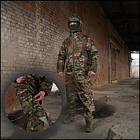 Тактический военный штурмовой дождевик мультикам Kiborg камуфляжный, мужской армейский дождевик