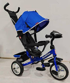 Дитячий триколісний велосипед Best Trike з музичною фарою та USB+Bluetooth 6588 / 62-801 синій