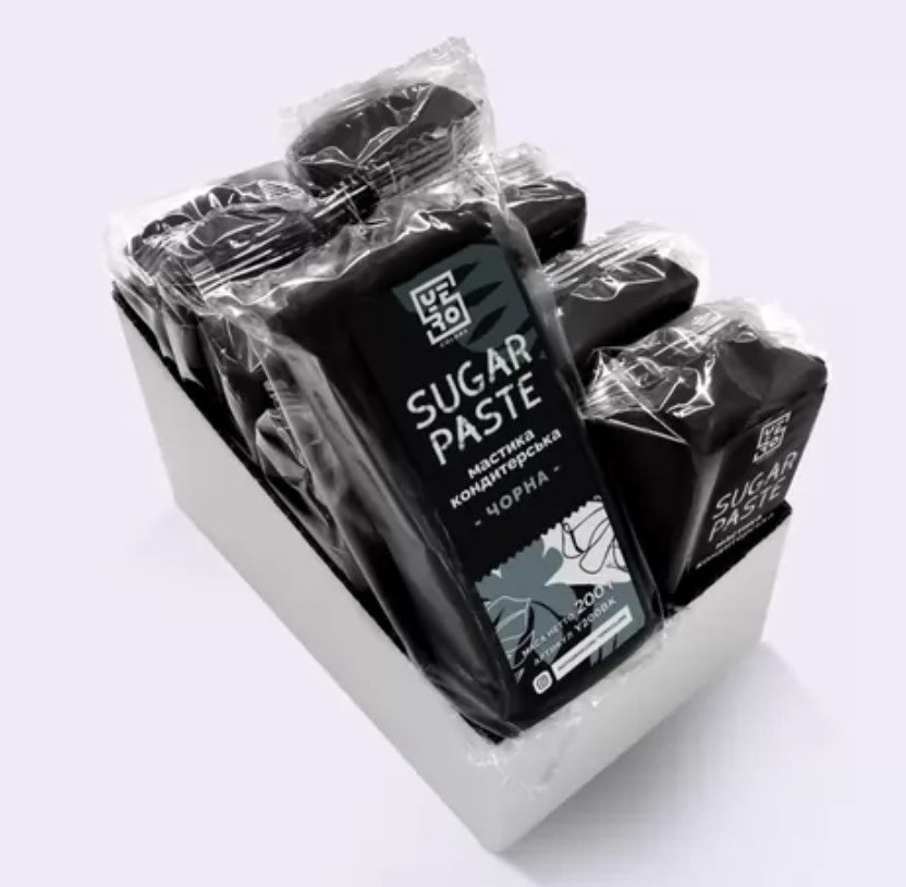 Мастика кондитерська Yerocolors Professional чорна, 200 г