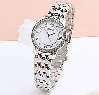 Женские часы Swarovski Bulova 96X155 с серебряным циферблатом. Идеальный подарок девушке