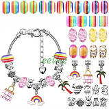 Набір для шарм браслетів дитячий 112 елементів (60462), фото 3